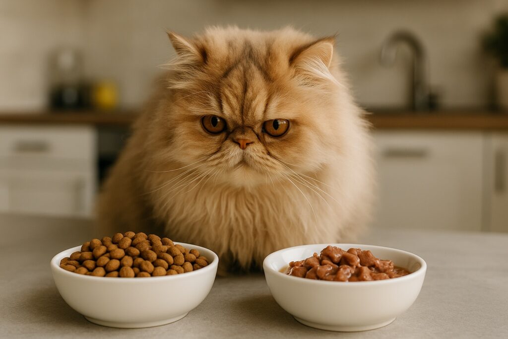 Pienso o comida húmeda para gatos